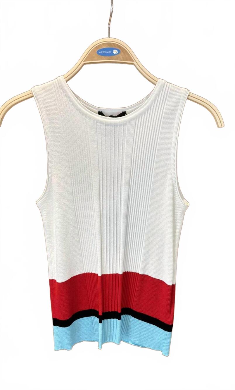 NEW MARC CAIN women's tank top in white